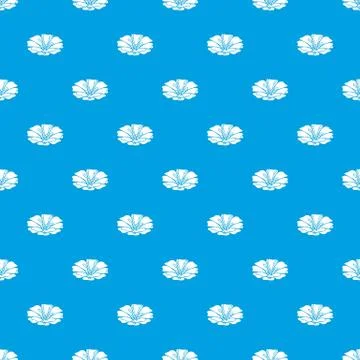 Spring flower pattern vector seamless blue 스톡 일러스트