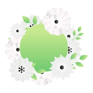Spring Flower Vector Cartoon Illustration on the White Background Stock Illustration