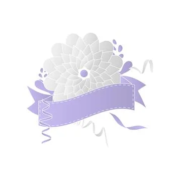 Spring Flower Vector Cartoon Illustration on the White Background Stock Illustration