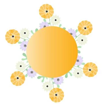Spring Flower Vector Cartoon Illustration on the White Background Stock Illustration