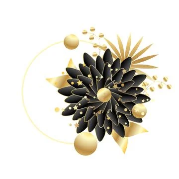 Spring Flower Vector Cartoon Illustration on the White Background Stock Illustration