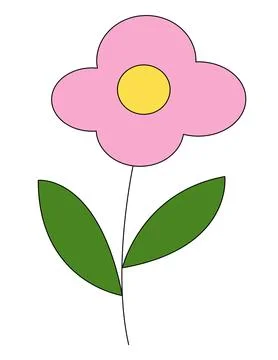 Spring flower on a white background Stock Illustration
