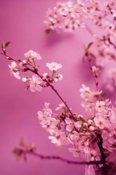 Spring flowering. Cherry branch. Foto stock