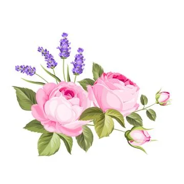 Spring flowers bouquet. Stock Illustration