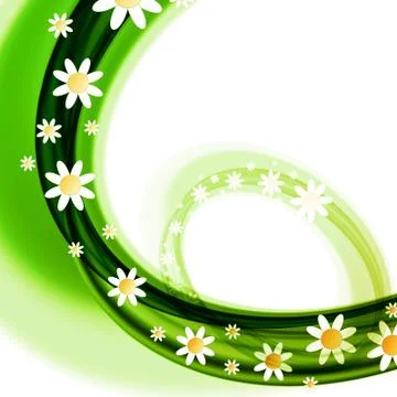 Spring flowers design Illustrazione stock