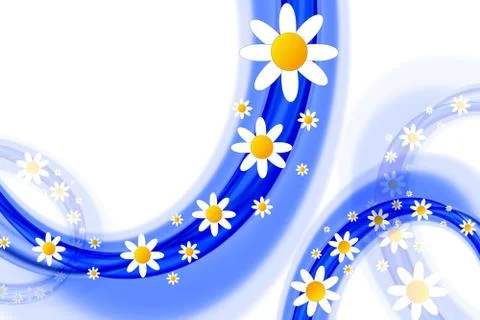 Spring flowers design Illustrazione stock