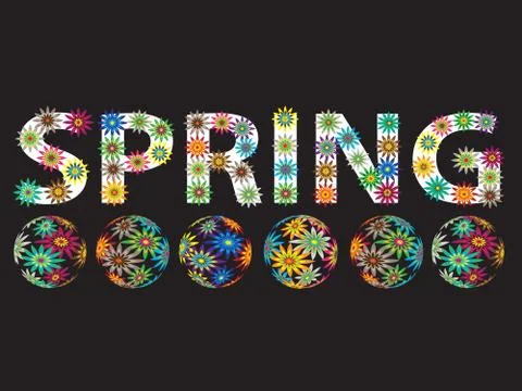 Spring flowers Stock Illustration