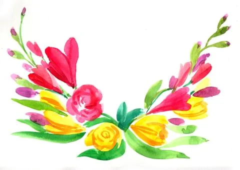 Spring flowers Stock Illustration