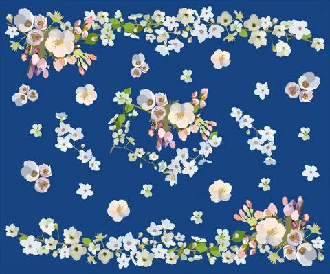 Spring flowers Stock Illustration
