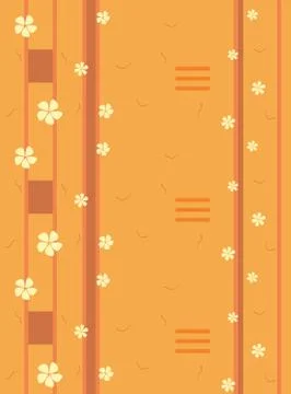 Spring flowers pattern, graphic floral motive. Vector illustration eps. 스톡 일러스트