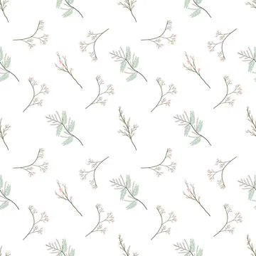 Spring flowers seamless pattern for fabric and textile Stock Illustration