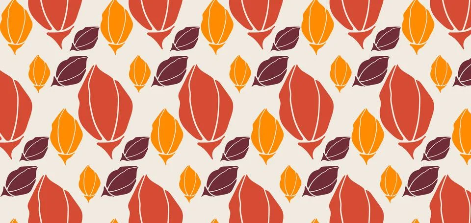 Spring flowers seamless pattern. Pastel boho background in minimalist. Suit.. Illustrazione stock