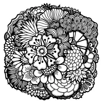 Spring flowers set Illustrazione stock