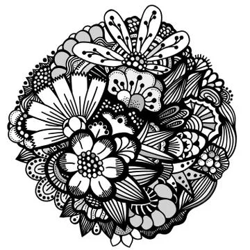 Spring flowers set Stock Illustration