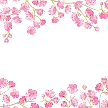 Spring flowers wallpaper Stock Illustration