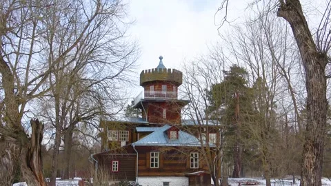 Spring, forest, and ice on the river 14 Stock Footage 250511838