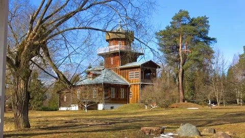 Spring, forest, and ice on the river 35 Stock Footage 250512363