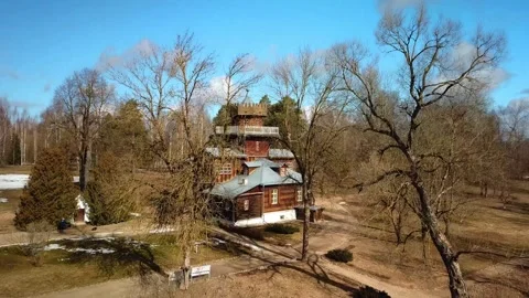 Spring, forest, and ice on the river 56 Stock Footage 250512806