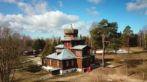 Spring, forest, and ice on the river 63 Stock Footage 250513035