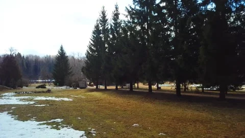 Spring, forest, and ice on the river 68 Stock Footage 250513267