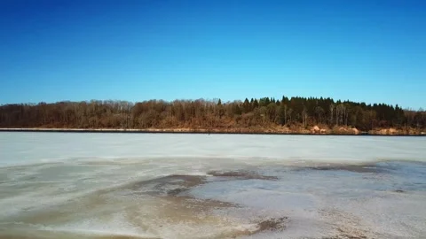 Spring, forest and Western Dvina river 21 Stock Footage 250436121