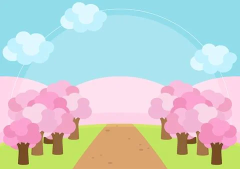 Spring forest background 2 Stock Illustration