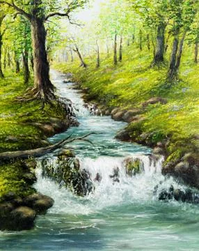 Spring forest Stock Photos