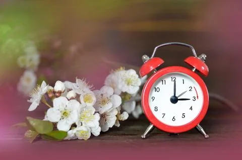Spring forward. Daylight Saving Time Stock Photos