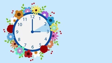 Spring forward flowers Stock Footage 330593180