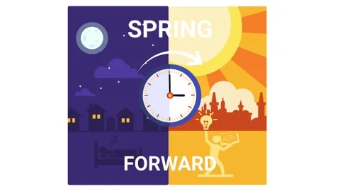 Spring forward time Stock Footage 321217859