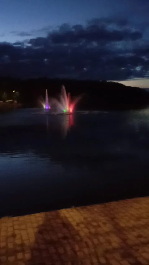 Spring Fountain is open Stock Footage 308118143