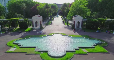 Spring Fountain Take 2 Video stock 240178472