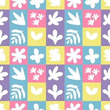 Spring frolars aesthetic pattern Illustrazione stock