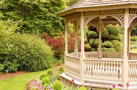 Spring gazebo Stock Photos