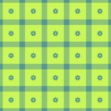 Spring gingham pattern, seamless checked plaids. Pastel vichy background fo.. Illustrazione stock