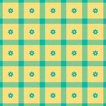 Spring gingham pattern, seamless checked plaids. Pastel vichy background fo.. Illustrazione stock