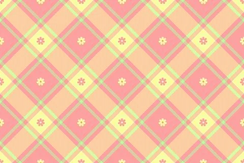 Spring gingham pattern, seamless checked plaids. Pastel vichy background fo.. Stock Illustration