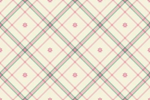 Spring gingham pattern, seamless checked plaids. Pastel vichy background fo.. Illustrazione stock