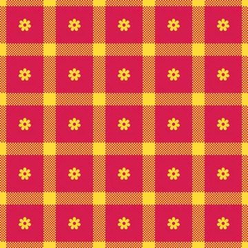 Spring gingham pattern, seamless checked plaids. Pastel vichy background fo.. 스톡 일러스트