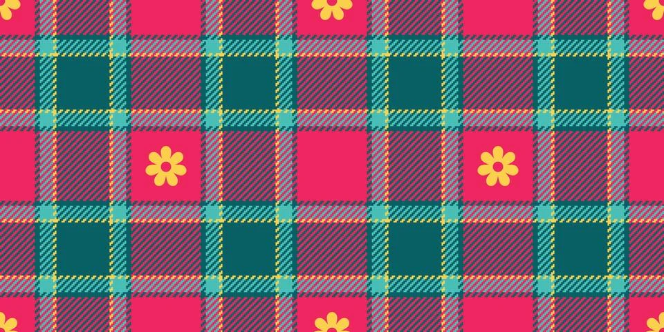 Spring gingham pattern, seamless checked plaids. Pastel vichy background fo.. Illustrazione stock