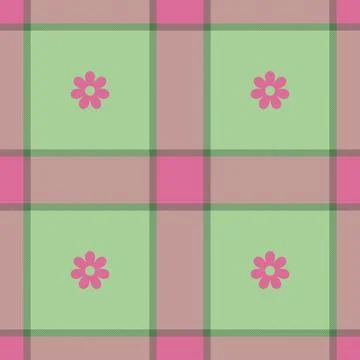 Spring gingham pattern, seamless checked plaids. Pastel vichy background fo.. Stock Illustration