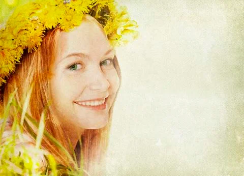 Spring girl 写真素材