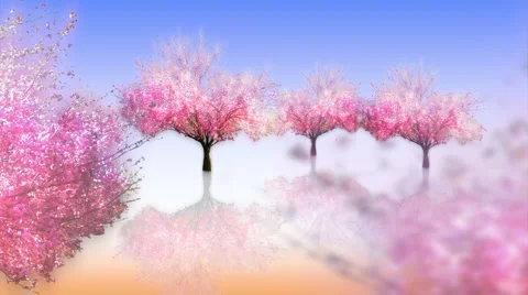 Spring Girl Walking through trees Stock Footage 1090228
