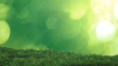 Spring Grass with Abstract Background Illustrazione stock