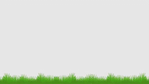 Spring grass sways in the wind. Animation of green grass. 스톡 동영상 148964271