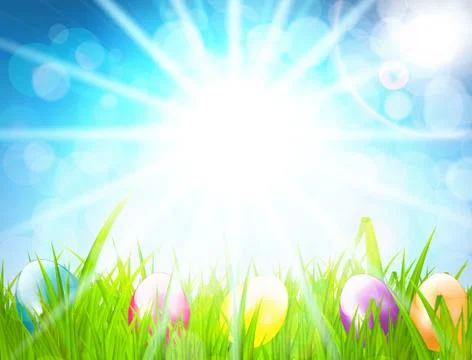 Spring Green Background. Vector Illustration Stock Illustration
