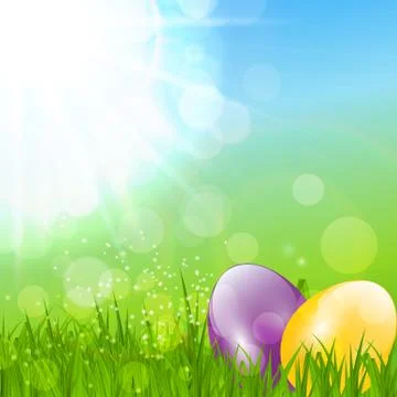 Spring Green Background. Vector Illustration Stock Illustration