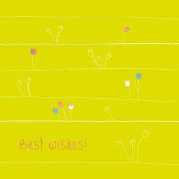 Spring greetings card Stock Illustration