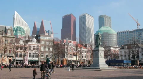 Spring in The Hague, Holland Stock Footage
