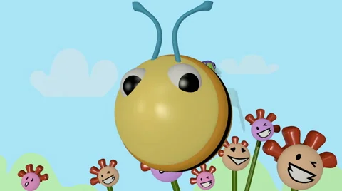 Spring has sprung - bee and dragonfly Stock Footage 58767601